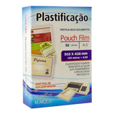 Plástico Para Plastificação A3 303x426x0,05mm 50un