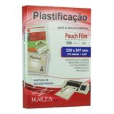 Plástico Para Plastificação Mares A4 220x307 0,07mm 100un