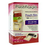Plástico Para Plastificação Mares Crachá 59x86 0,07mm 100un
