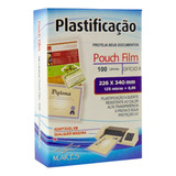 Plástico Para Plastificação Ofício 226x340 0,05mm 100un