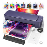 Plastificadora Laminadora De 13 Polegadas Térmica/fria/foil Para Tamanho Carta/a4/ofício/legal/tablóide/a3, Laminadora A3 6 Em 1 Com Cortador De Papel E 30 Películas Para Casa, Escritório E Escola