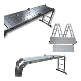 Plataforma Para Apoio Starfer Escada Articulada Multifuncional 4x3 Prateado