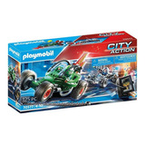 Playmobil - Go Kart Fuga Da Polícia Quantidade De Peças 125