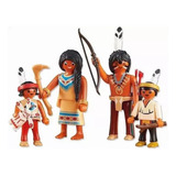 Playmobil 6322 Família De Índios Sioux Quantidade De Peças 4 Versão Do Personagem Família Índigena