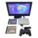 Playstation 1 Slim Completo Ps1 Ps One Sony Jogo Controle