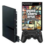 Playstation 2 Completo + Memory Card + 2 Controles + 3 Jogos