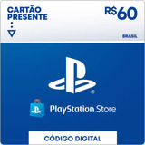 Playstation Network Card Psn Brasil Brasileira R$ 60 Reais
