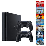 Playstation Ps4 1 Tb 2 Controle Dualshock4 + Midia Física