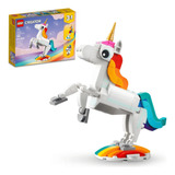 Plego® Creator 3 Em 1 Unicórnio Mágico, Animais Mitológicos, Brinquedo De Montar, Brinquedo De Unicórnio, Figura De Cavalo, Jogo De Fantasia, Animal Colorido, Presente Para Criança 7 Anos/p