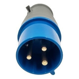 Plug 2p+t 32a Az 6h 220v Ip44 Soprano Cor Azul
