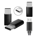 Plug Adaptador Micro Usb V8 Femea Para Usb Tipo C Macho