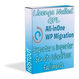 Plugin All-in-one Migration Pro Wordpress + Tradução Pt-br