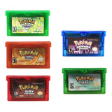 Pokémon Game Boy Advance Gba Jogos Red Ruby Sapphire Green
