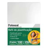 Polaseal Plástico Plastificação Crachá 59x86 0,10mm 100un