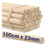 Poleiro Bastão De Madeira Pinus 100cm X 23mm