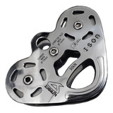 Polia Dupla Tirolesa Ison Rolamentada Inox Corda Cabo 13mm
