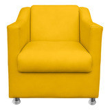 Poltrona Cadeira Ecscritório Gabi Corino Amarelo - Jylcrom