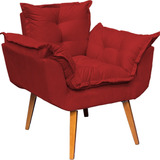 Poltrona Decorativa Amamentação Cadeira Reforçada Opala Bege Cor Bordô Desenho Do Tecido Suede