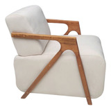 Poltrona Decorativa Lua Plus Bege