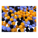 Pompom 15mm Cores Halloweem Kit 100 Unidades