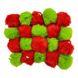 Pompom Pelúcia Com Elástico 4cm - 20 Peças