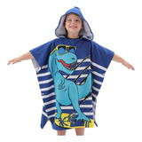 Poncho Infantil Atoalhado Roupão Praia Piscina Banho Menino