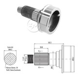 Ponteira Fixa Cardan Atego 1318 Om904la 2010 2011 2012 Zm
