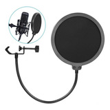 Pop Filter Microfone Flexível Tela Anti Sopro M0018