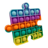 Pop It Peça De Quebra-cabeça Premium 11x11cm Cor Roxo, Azul, Amarelo, Laranja E Verde