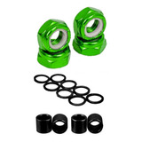 Porca Para Eixo Skate + Espaçadores E Arruelas Speed Rings 8