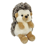 Porco Espinho De Pelúcia Sentado 25cms - Claro