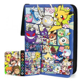 Porta 400 Cards Pokémon Personagens Hq Album Fichario Ziper