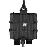 Porta Algema Modular Em Cordura 500d Universal Para Colete Tático Padrão Molle Com Revestimento Interno Em Eva E Retenção Ajustável E905 Preto