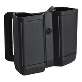 Porta Carregador Duplo Rígido Passador Cinto Pistola 9mm .40 Cor Preto