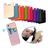 Porta Cartão Para Celular Adesivo Silicone Color Universal