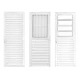 Porta De Alumínio Branco 2.10 X 0.70 Linha 25 Ofertas