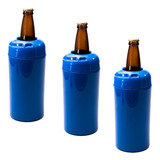 Porta Garrafa Cerveja Litrão 1000ml Cervegela Kit 3 Peças 
