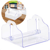 Porta Guardanapo Organizador Acrílico Cristal C/ Apoio Mesa
