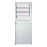Porta Lux Alumínio Branco Basculante Lambril - 2,10x0,80m