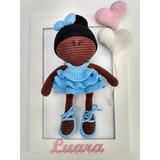 Porta Maternidade Bebe Amigurumi, Boneca Bailarina
