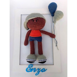 Porta Maternidade Bebe Amigurumi, Boneco Enzo