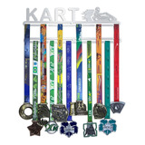 Porta Medalhas De Kart Em Inox Escovado