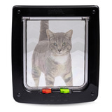 Porta Portinha Gato Cachorro G 27,5cm X 24,5 Cm Cor Preto
