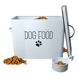 Porta Ração Pet Container C/tampa E Colher Metal- Dolce Home
