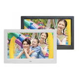Porta Retrato Digital 7'' Som Video Controle Remoto Mp3 Mp4 Cor Branco