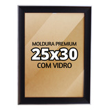 Porta Retrato Premium Tamanho 25x30 C/ Vidro Cor Preto