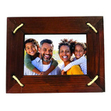 Porta Retratos Quadro Moldura Madeira Pinos Fotos 10x15 Deco