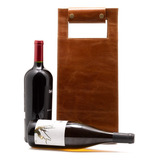 Porta Vinho De Couro Legítimo Wine Bag Presente Alto Padrão 