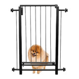Portão Segurança Bebe Pet Reforçado 70cm Cor Preto Imperio Diano