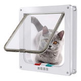 Portas Portinha Para Gato Pet Tam G 28cm X 25cm C/abas Cor Branco Bx